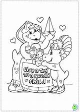 Coloring Pages Barney Cartoon Character Kids Friends Dinokids Color Printable Characters Close Print sketch template