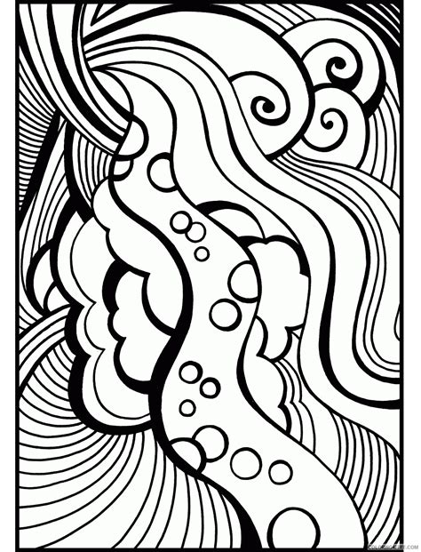 abstract coloring pages adult abstractforteenagers printable   coloringfree