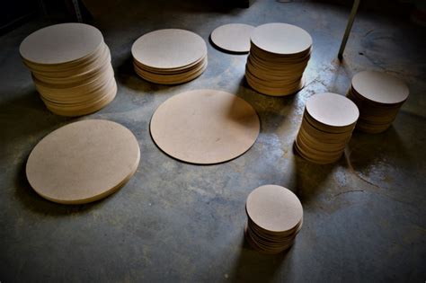 ronde houten schijven van mdf te koop optie kies kleur bovenzijde schijven alle geen