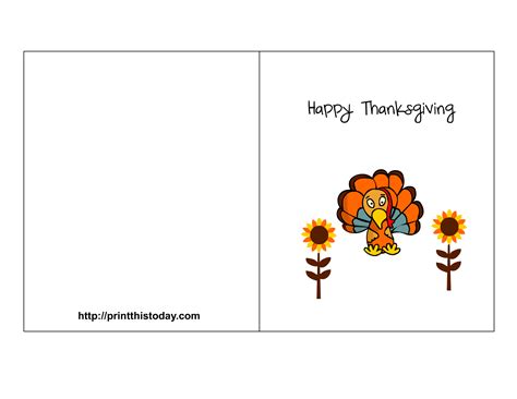 printable thanksgiving cards template printable templates