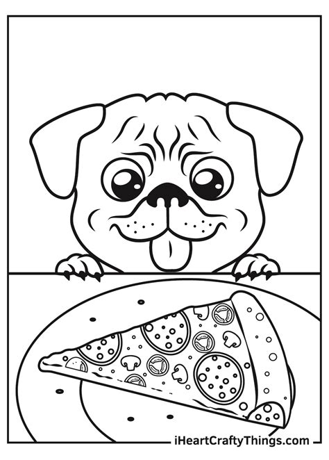 pug coloring pages updated