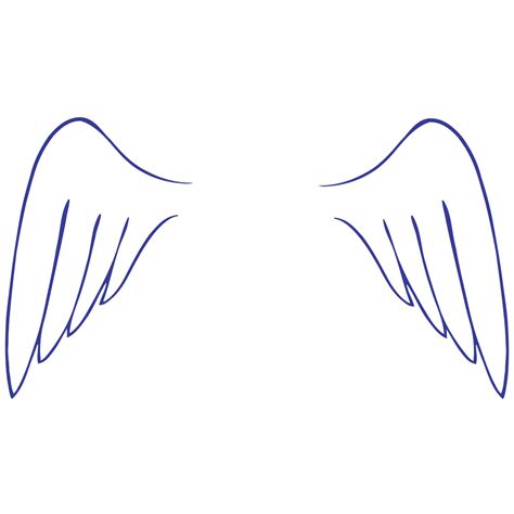 simple angel wings svg clip art cartoon white draw simple drawing