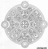 Mandala Coloriage Rosace sketch template