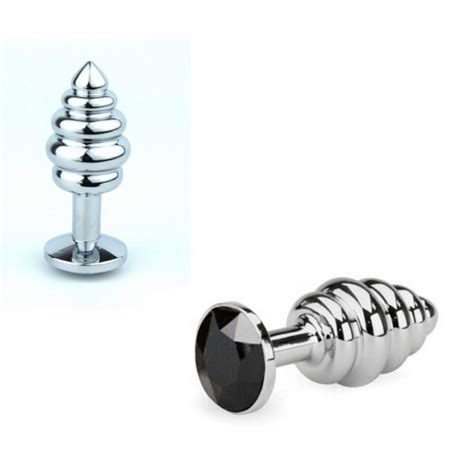 Spiral Jewelry Anal Plug New Design Metal Steel Butt Plugs Anus Intruder