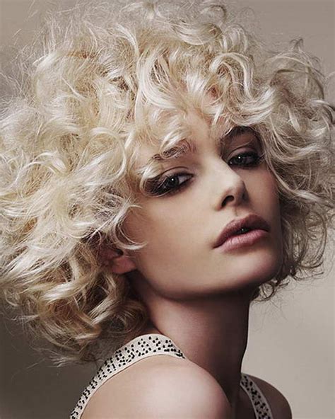 Voluminous Curly Short Bob Haircut Hair Colors