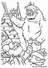 Coloring Pages Rudolph Reindeer Snowman Abominable Christmas Nosed Red Book Yeti Kids Printable Toddlers Bumble Color Drawing Yukon Print Sheet sketch template