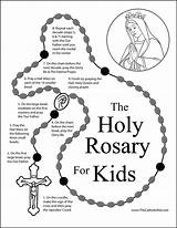 Rosary Pray Praying Prayers Thecatholickid Hail Fatima Apostles Cnt Mls sketch template