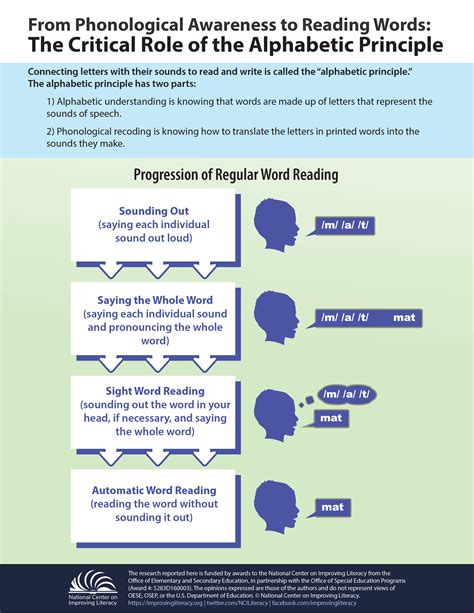 alphabetic principle  phonological awareness  reading words