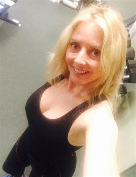 Carol Vorderman Puts On A Very Busty Display In Gym Selfie