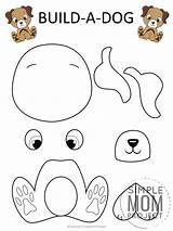Dog Craft Printable Puppy Build Kids Crafts Make Simple Template Coloring Animal Project Mom Toddlers Templates Simplemomproject Preschool Easy Animals sketch template