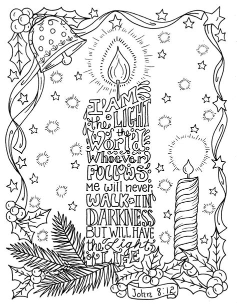 christian coloring pages  christmas color book digital etsy