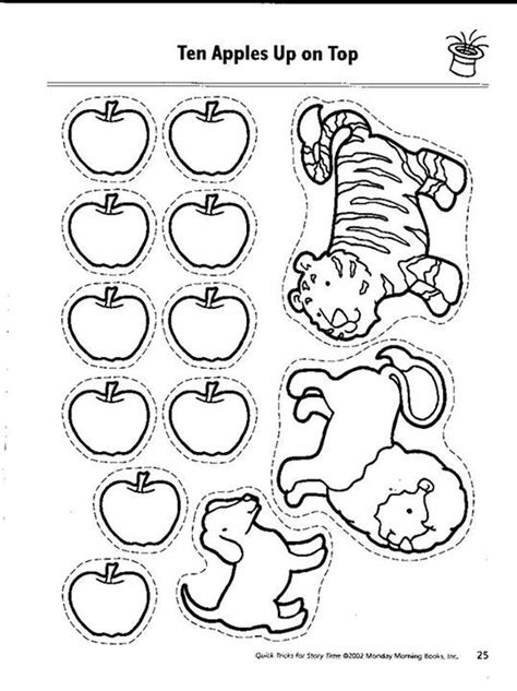good ten apples   top lesson plan time matching game printable