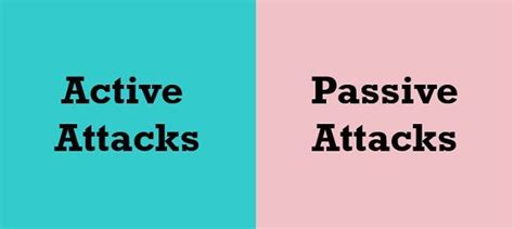 Difference Between Active And Passive Attacks With Comparison Chart