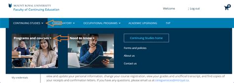 register professional  continuing studies