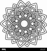 Mandala Circular sketch template