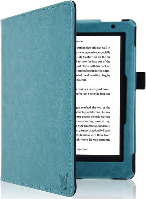 hoes voor kobo aura ho edition  book case leer wallet cover hoesje blauw bolcom
