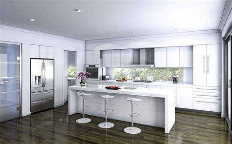 trendy white kitchen designs