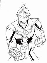 Ultraman Mewarnai Mewarna Inks Getdrawings Putih sketch template
