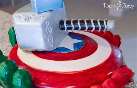 Avengers Birthday Cake Ashlee Marie Real Fun With Real Food