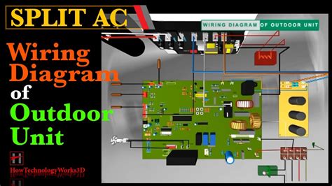 wiring diagram  outdoor unit  split air conditioners youtube