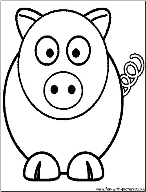 cartoon animal picture coloring page