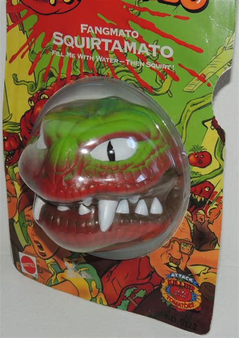 scarce mattel fangmato squirtamato attack of the killer tomatoes 1991 figure mip ebay