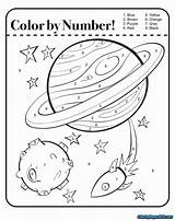 Space Worksheets Worksheet Number Color Printable Coloring Outer Kids Activities Sheets Solar Pages Preschool Science Para Niños Earth Numbers Kindergarten sketch template