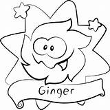 Nom Om Coloring Pages Ginger Printable Color Kids Coloringpages101 Rope Cut sketch template