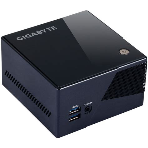 gigabyte brix pro ultra compact pc kit black gb bxi  bh