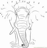 Elephant Africana Loxodonta sketch template