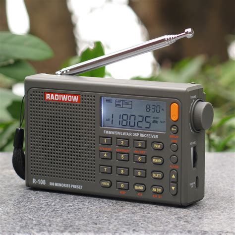 radiwow r 108 digital radio fm lw sw mw air band ats dsp portable