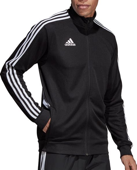adidas synthetic tiro  soccer training jacket  black  men lyst