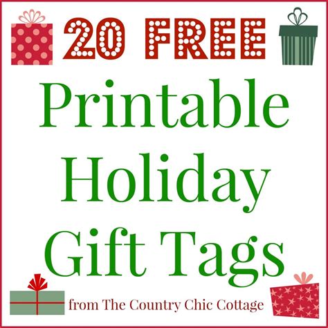 printable holiday gift tags   angie holden  country