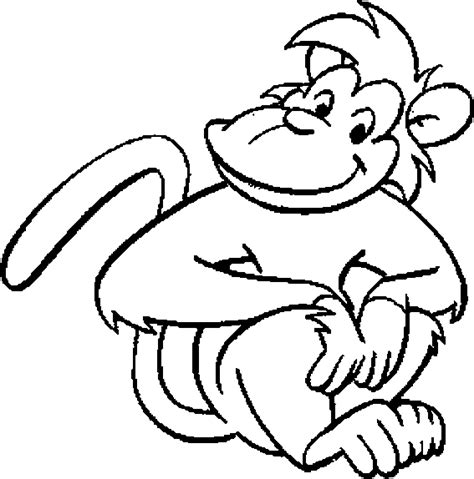 monkey coloring pages coloring pages  print