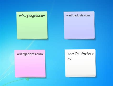 sticky notes windows desktop gadget