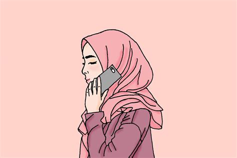 contoh karakter kartun hijab  unik  menarik elinotes review