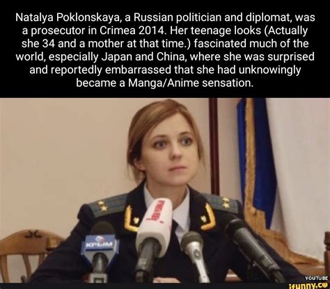 Natalya Poklonskaya A Russian Politician And Diplomat Was A