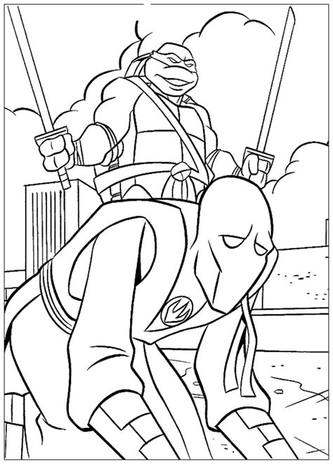 teenage mutant ninja turtles kids coloring pages   colouring