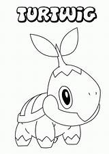 Coloring Piplup Pokemon Legendary Turtwig Popular Printable sketch template