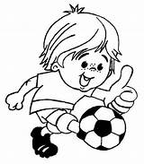 Football Coloring Pages Preschoolers Print Printable Soccer Size sketch template