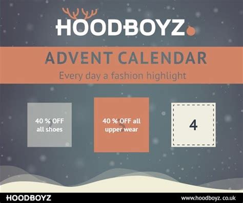 hoodboyz advent calendar daily deal    upper wear http