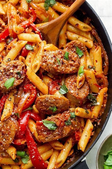 minute sausage pasta skillet easy skillet meals sausage recipes