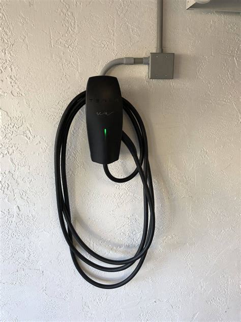 photo  wall charger tesla owners