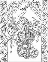 Printable Pages Peacock Coloring Getcolorings sketch template