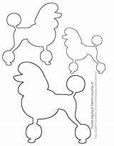 Poodle Sock 50s Ribbon Sewing Pudel Birthday Theribbonretreat sketch template
