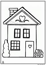 Coloring House Cartoon Printable Big Pages Print sketch template