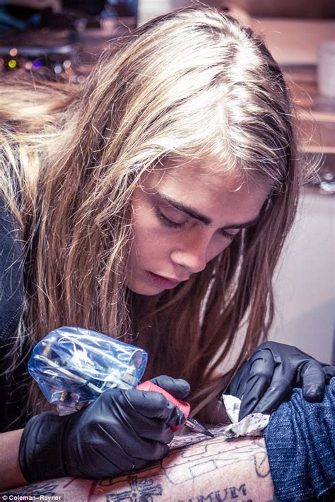 Cara Delevingne Has Her Initials Etched Onto Her Hand Just One Week
