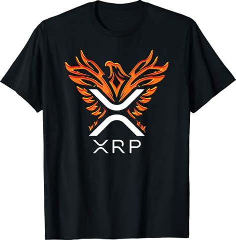 amazoncom xrp xrp cryptocurrency xrp logo rising phoenix xrp  shirt clothing shoes