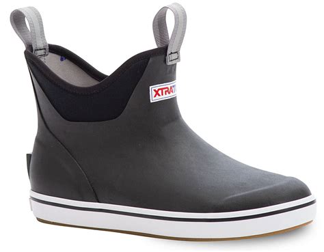 xtratuf womens ankle deck boot black  tackledirect