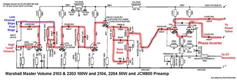 marshall electrical circuit diagram electronics basics diy guitar amp